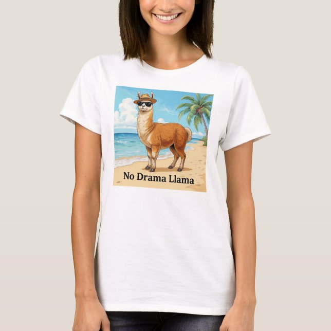 INGEN DRAMA LLAMA T SHIRT (Framsida)