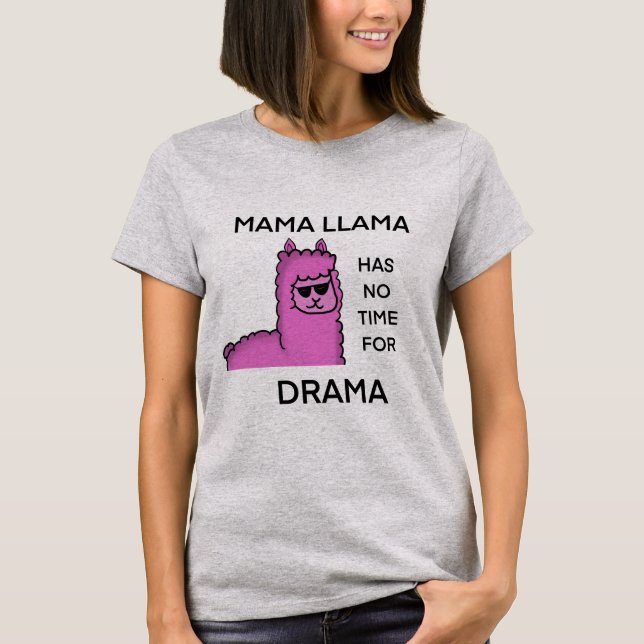 Ingen drama mamma lama t shirt (Framsida)