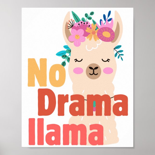 ingen drama som lama poster (Framsidan)