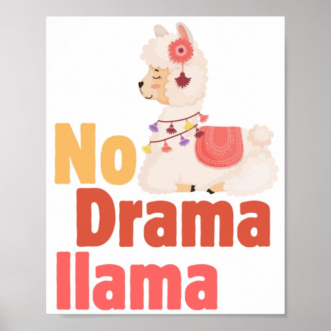 ingen drama som lama poster (Framsidan)