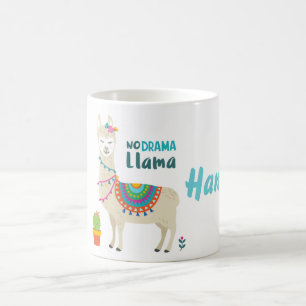 Ingen dramaLlama Personnalised Kaffemugg