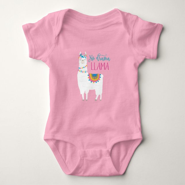 Ingen dramaLLAMA T Shirt (Framsida)