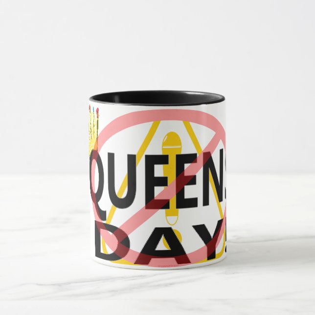 INGEN DROTTNINGSDAG!  MUGG (Center)