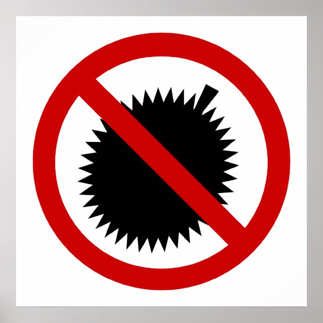 INGEN Durian Tropisk Frukt ⚠ Thailändskt Tecken ⚠ Poster (Framsidan)