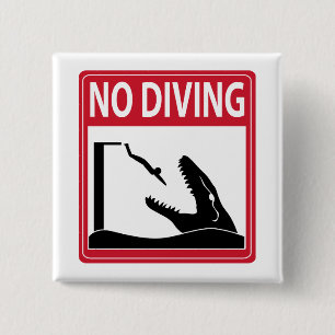 Ingen dykning (Mosasaurus) Knapp