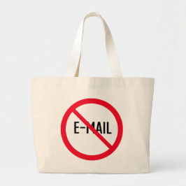 Ingen e-poströd cirkelsignatur | Jumbo Tote Bag Jumbo Tygkasse