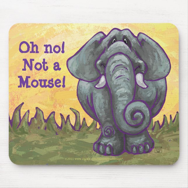 Ingen elefant Oh inte en mus Musmatta (Framsidan)