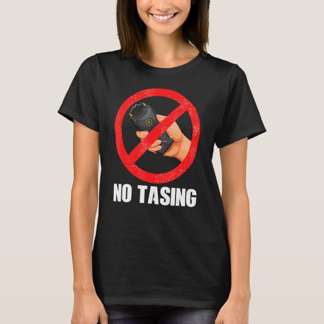 Ingen elektrisk tasertsugn t shirt (Framsida)