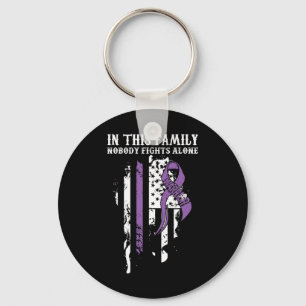 Ingen Ensam - Fibromyalgia Awareness Supporter Rib Nyckelring