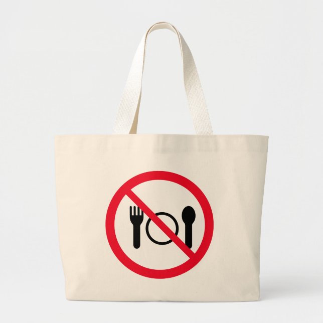Ingen etikett för röd cirkel | Jumbo Tote Bag Jumbo Tygkasse (Framsidan)