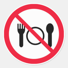 Ingen etikett för röd cirkel | Klassiska rondepåer