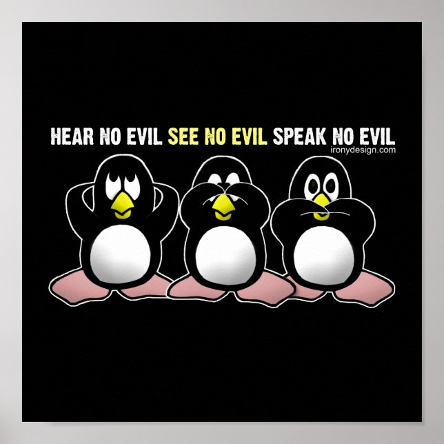 Ingen Evil Penguins design Poster (Framsidan)