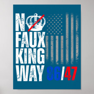 Ingen falsk kung väg 86 Illustration Poster