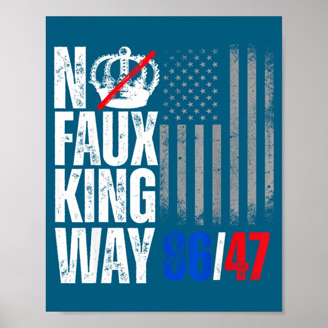 Ingen falsk kung väg 86 Illustration Poster (Framsidan)