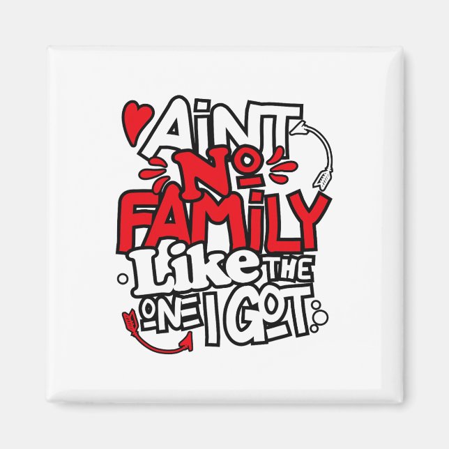 Ingen familj är som den jag har Matchande familj Magnet (Framsidan)