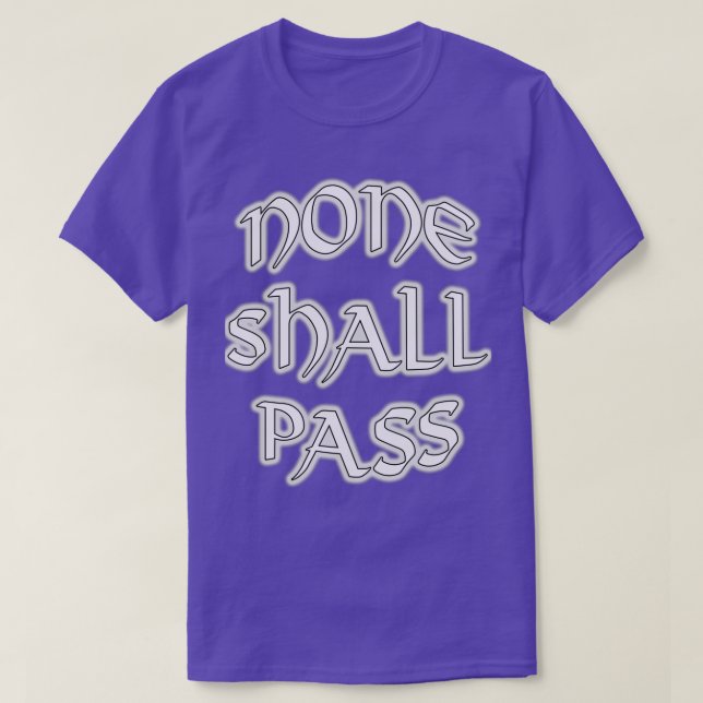 Ingen får passera t shirt (Design framsida)