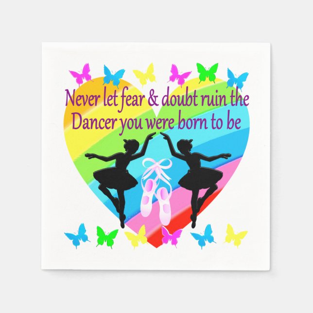 INGEN FARA BARA FAITH DANCER DREAMS PAPPERSSERVETT (Framsidan)