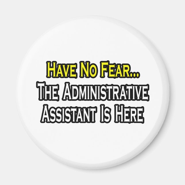 Ingen fara, den administrativa assistenten är här magnet (Framsidan)