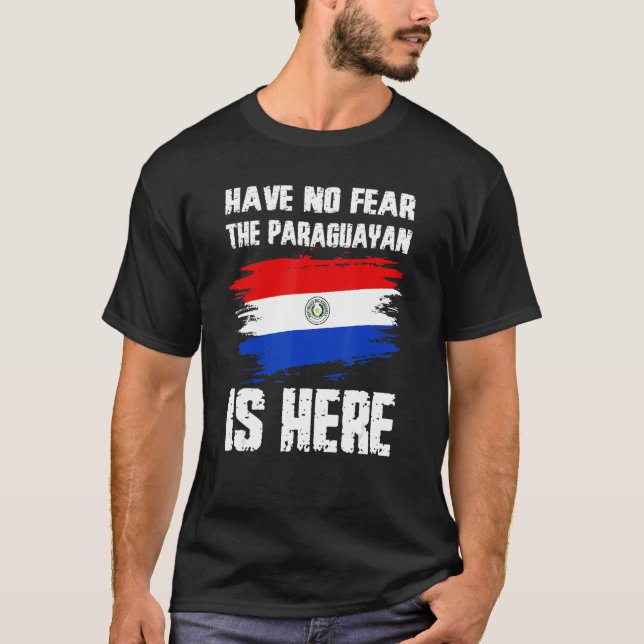 Ingen fara för Paraguayanerna är här i Paraguay-Fl T Shirt (Framsida)