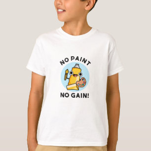 Ingen färg, ingen brun målningsfärg t shirt