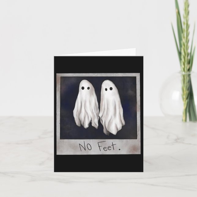 Ingen Feet Ghost Halloween Witch Lydia Bleach Spoo Kort (Framsida)