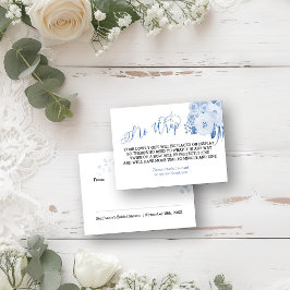 Ingen figursättning för Dusty Blue-Blommigt för vi Tilläggskort