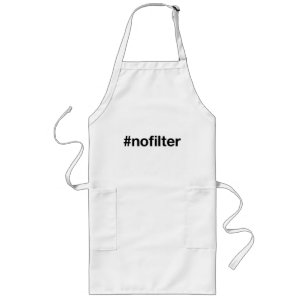 INGEN FILTER Hashtag Långt Förkläde