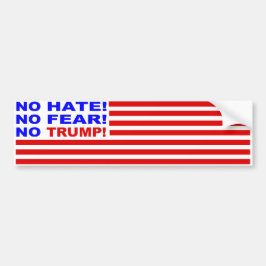 Ingen fläck, ingen rädsla, ingen trump Flagga-stöt Bildekal