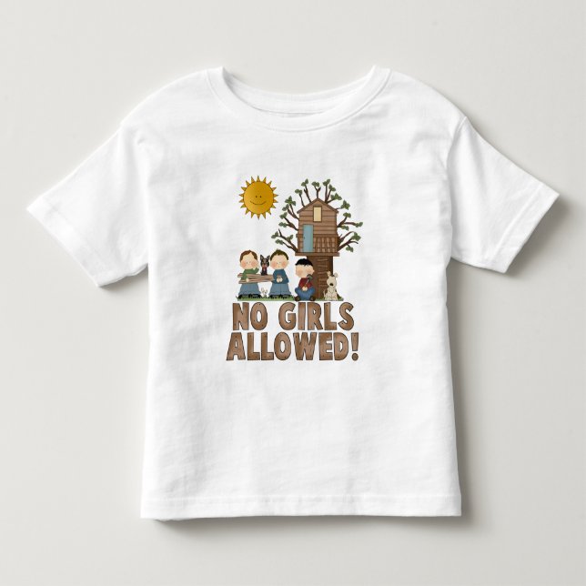 Ingen flicka har tillåtits Småbarn T-shirt (Framsida)