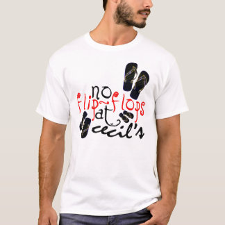 Ingen flinflip flops på Cecils T-shirt