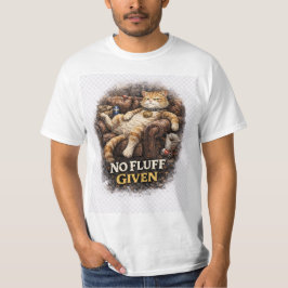 Ingen Fluff Ges Rolig Lat Cat T-Shirt | SAK Collec