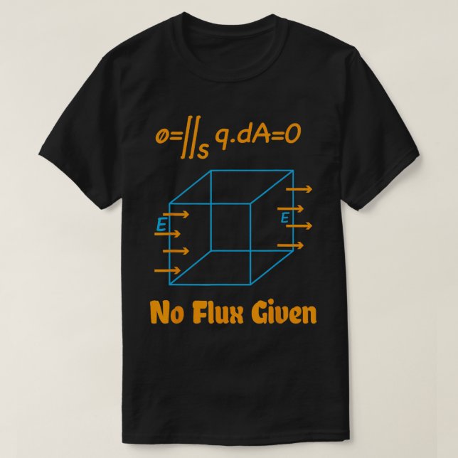 Ingen flux mot matematisk fysik t shirt (Design framsida)