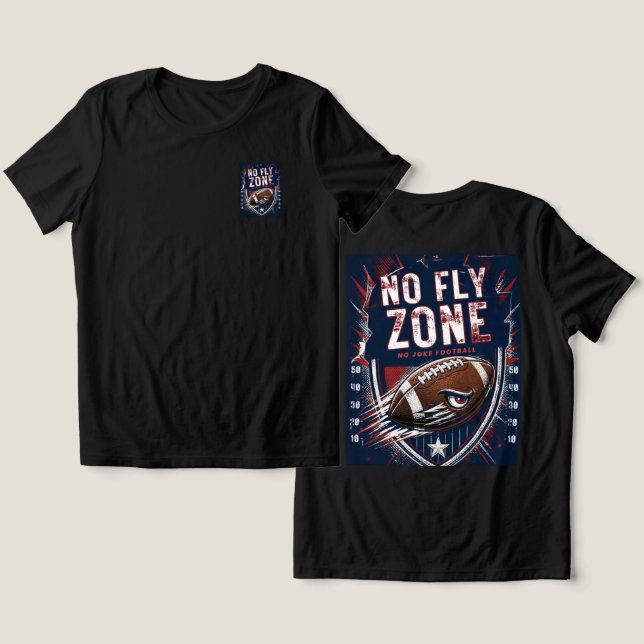 Ingen Flygzonspåverkan  T Shirt (Design fram och bak)