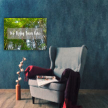 Ingen flykt från ödets visdom, inspirerande poster