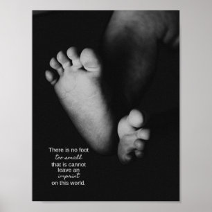 "Ingen för missfallservice för fot för liten" Poster