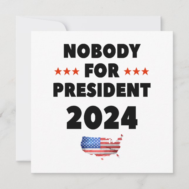 Ingen för president 2024 inbjudningar (Framsida)