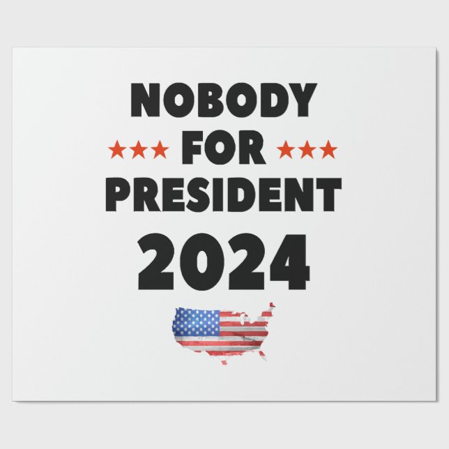 Ingen för president 2024 presentpapper (Platt)