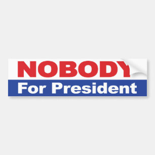 Ingen För President Bildekal