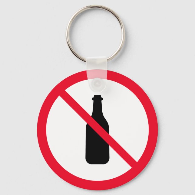 Ingen förbjuden alkoholsignatur | Nyckelkedja i Me Nyckelring (Framsida)