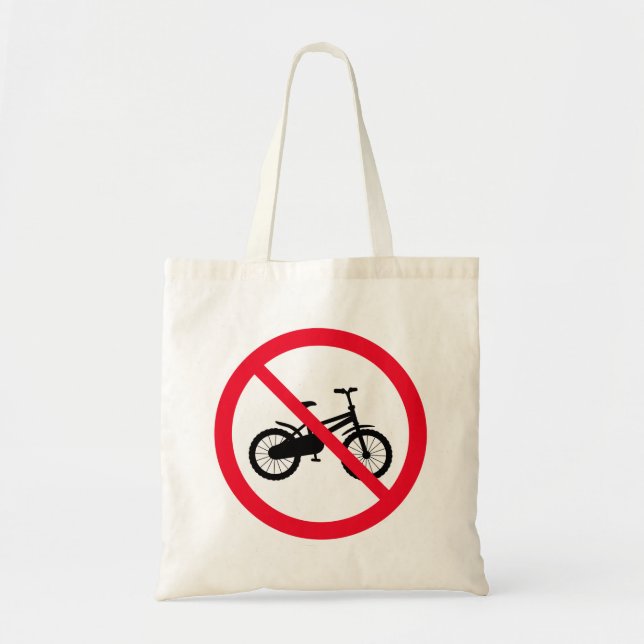 Ingen förbjuden cykelsignatur | Budgeterad tobag Tygkasse (Framsidan)