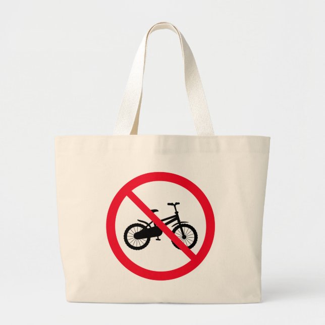 Ingen förbjuden cykelsignatur | Jumbo Tote Bag Jumbo Tygkasse (Framsidan)