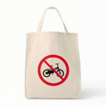 Ingen förbjuden cykelsignatur | Livsmedel Tote Bag