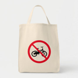 Ingen förbjuden cykelsignatur | Livsmedel Tote Bag Tygkasse