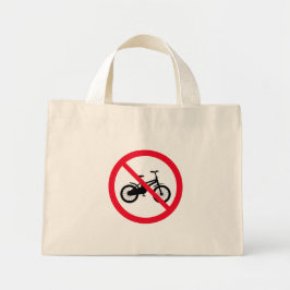 Ingen förbjuden cykelsignatur | Tiny Tote Bag Mini Tygkasse
