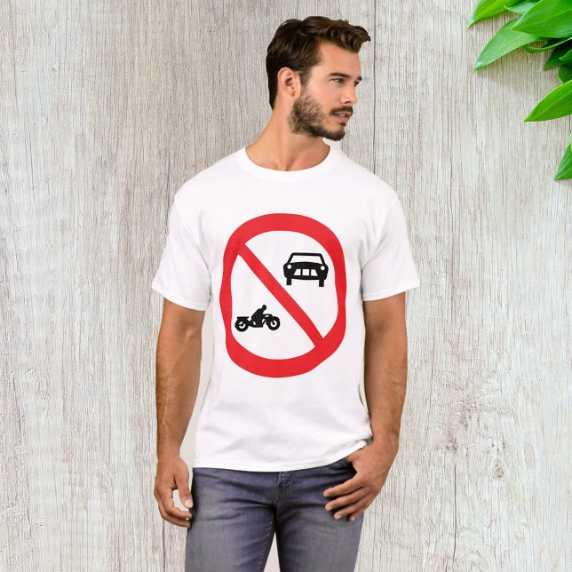 Ingen Fordon Road Sign T Shirt (Skapare uppladdad)