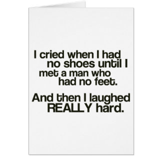 Ingen fot hälsningskort