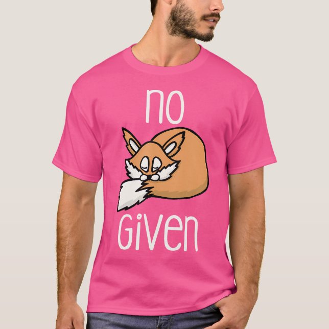 Ingen fox har fått slumpen Cute Fox Random T Shirt (Framsida)