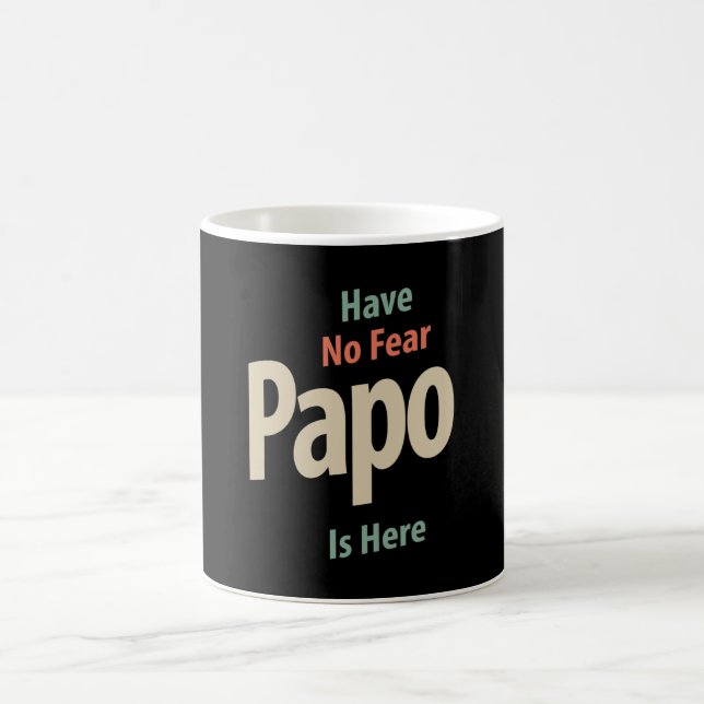Ingen fruktan för papo är här | Far Gift Kaffemugg (Center)
