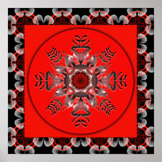 Ingen fruktan MandalaGram Poster