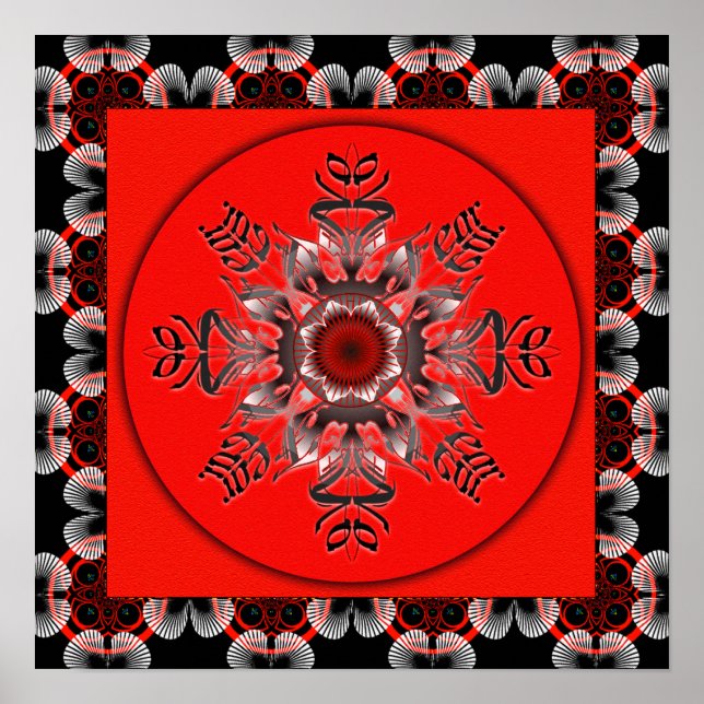 Ingen fruktan MandalaGram Poster (Framsidan)